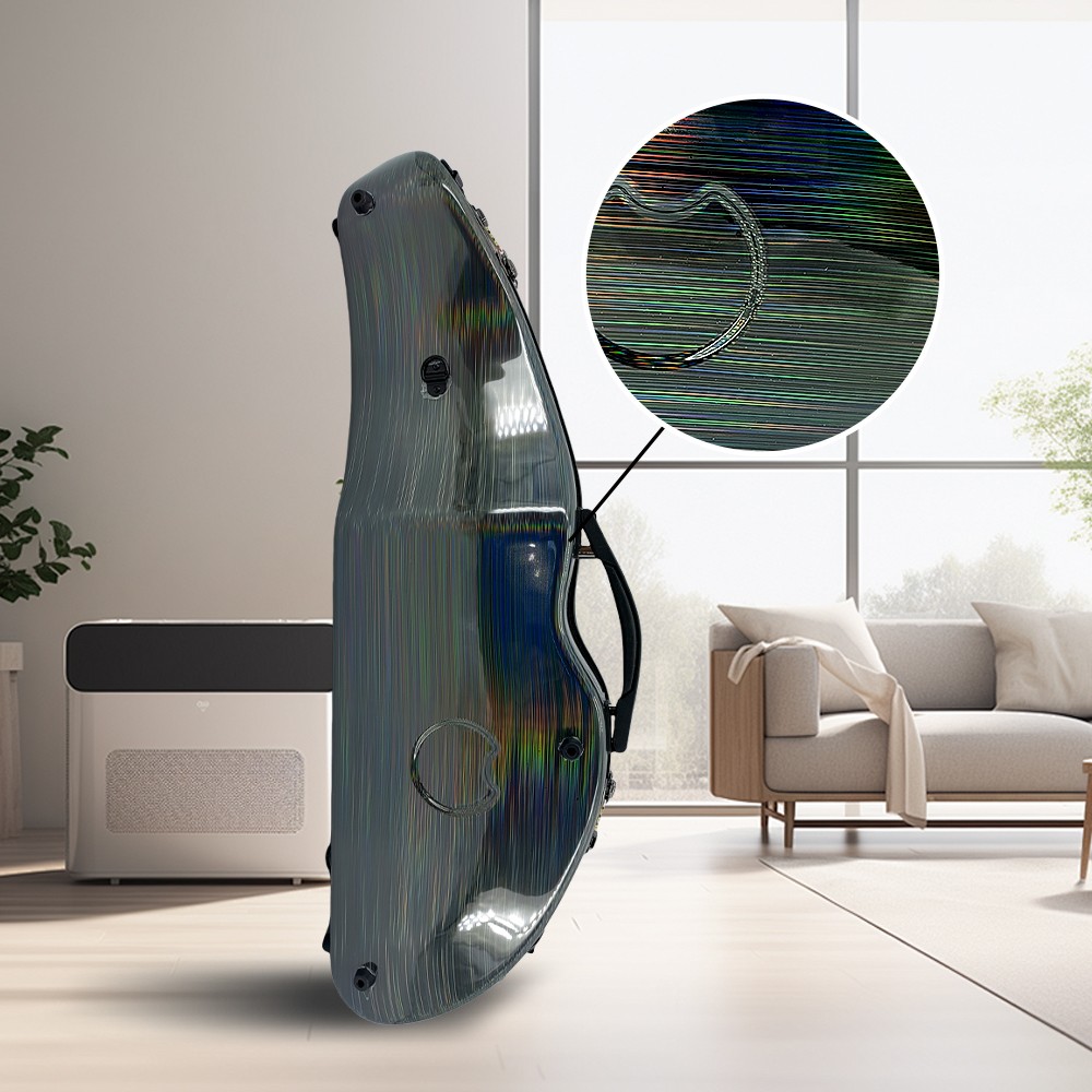 4/4 Full Size Violin Case Carbon Fiber Protect Violin Colorful shell Code lock