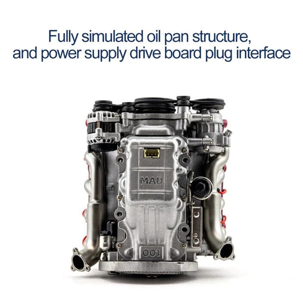 For V8 Combustion Engine Model Building Kits Internal DIY Hobby V8 Engine Model