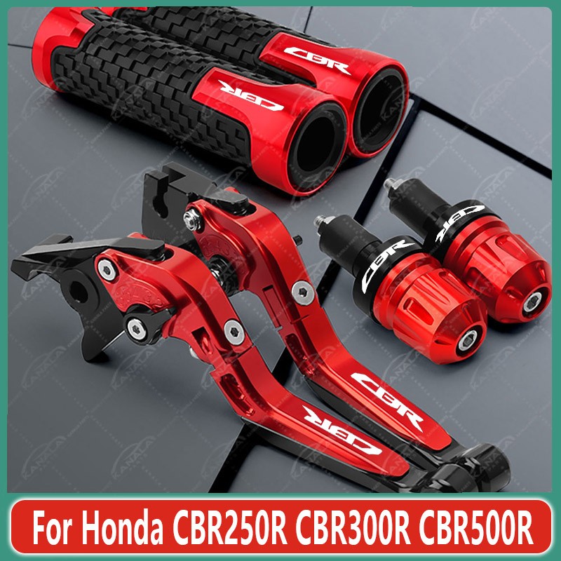 For Honda CBR250R CBR300R CBR500R Brake Clutch Levers Handlebar Grip Set New