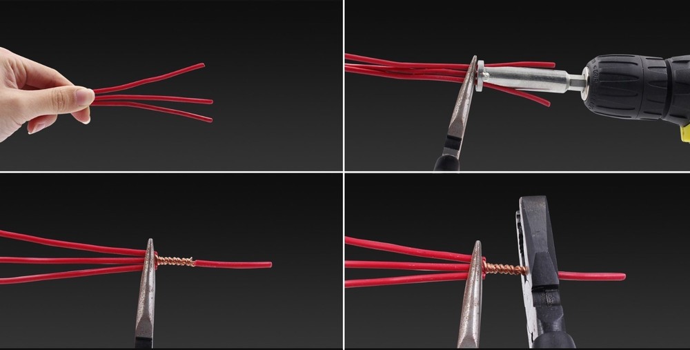 Wire Stripper Drill Twisting Connecting Tool Easy Cable Connection NEW