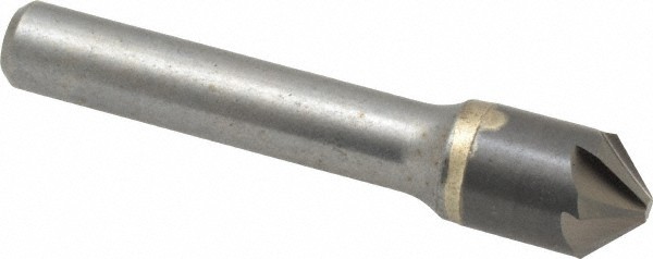 Made in USA 1/2" Head Diam, 3/8" Shank, 6 Flute 90? Solid Carbide Countersink...