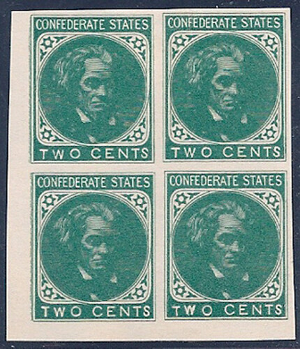 MALACK Confed #14 Reprint in Emerald Green, TWO CENT..MORE.. ww0112
