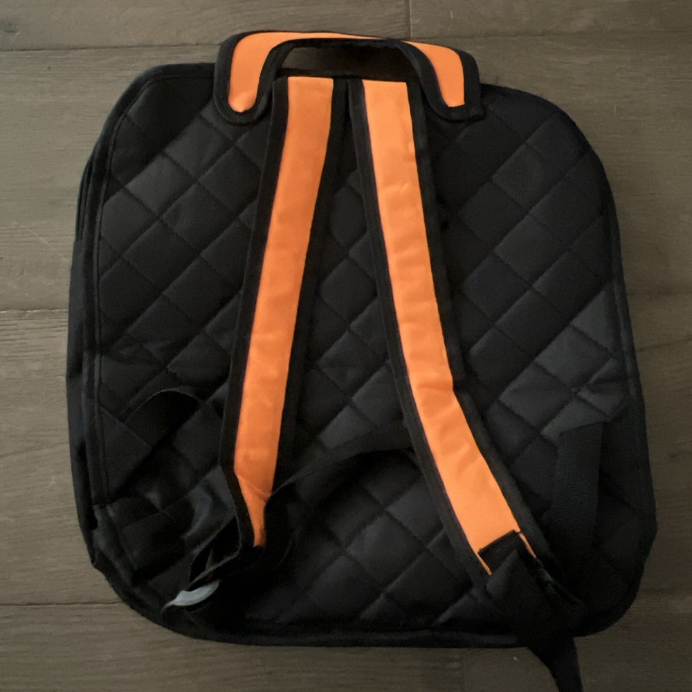 3D Cartoon Canvas Red/Blk/Orange Backpack
