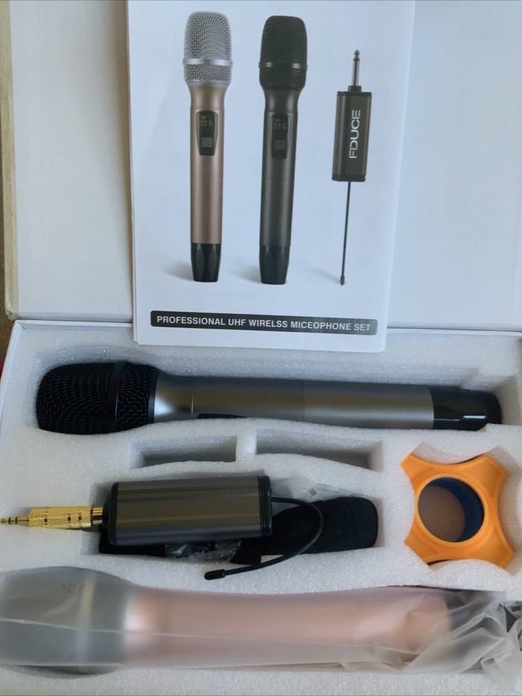 FDUCE Wireless Professional Universal Microphone Duel Handheld System