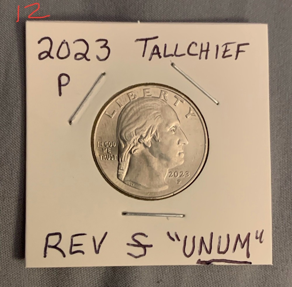 2023 P Maria Tallchief Quarter Error Strikethrough Uncirculated