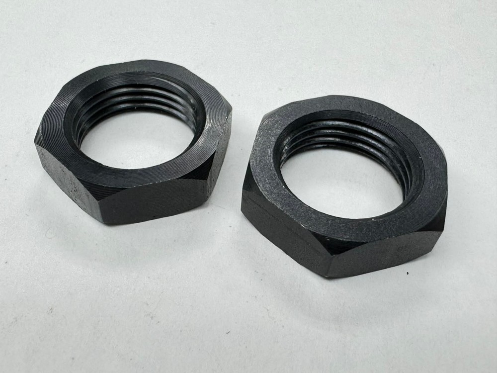 Jam Nuts Thin RH 3/4-16 inch Right Hand Fine Thread Black PAIR