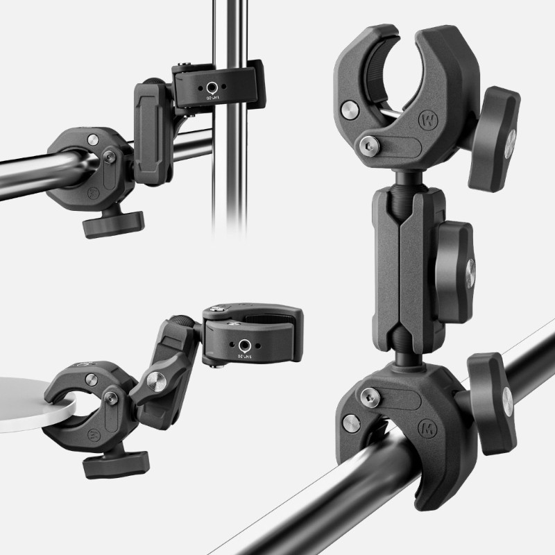 Flexible Clamp Arm Secure Fastening Solution For Light Stands Outdoor Activity