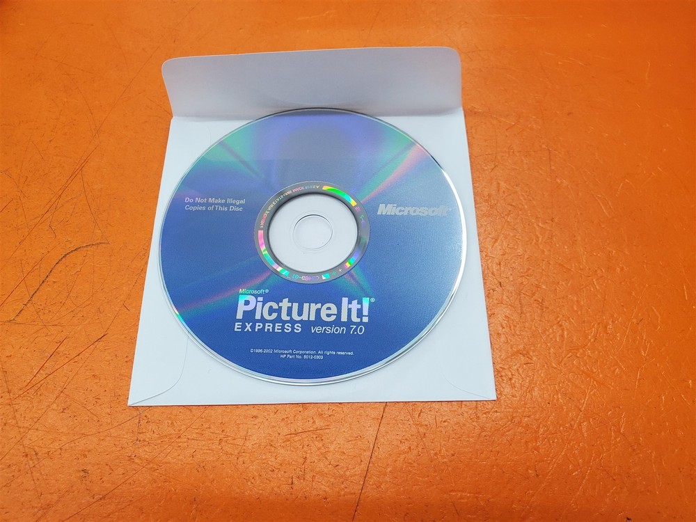 ⭐️⭐️⭐️⭐️⭐️ Microsoft Picture It! EXPRESS Version 7.0 Software CD Only
