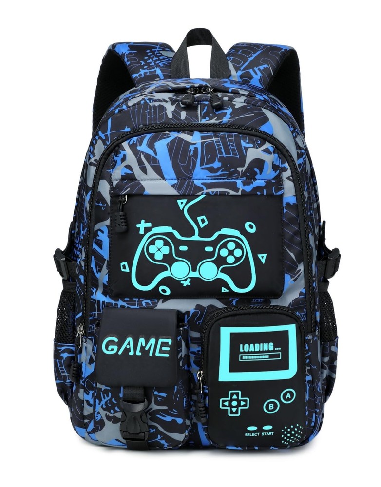 Boys School Backpack, Kids Bookbag, Elementary, Middle, Durable, Waterproof