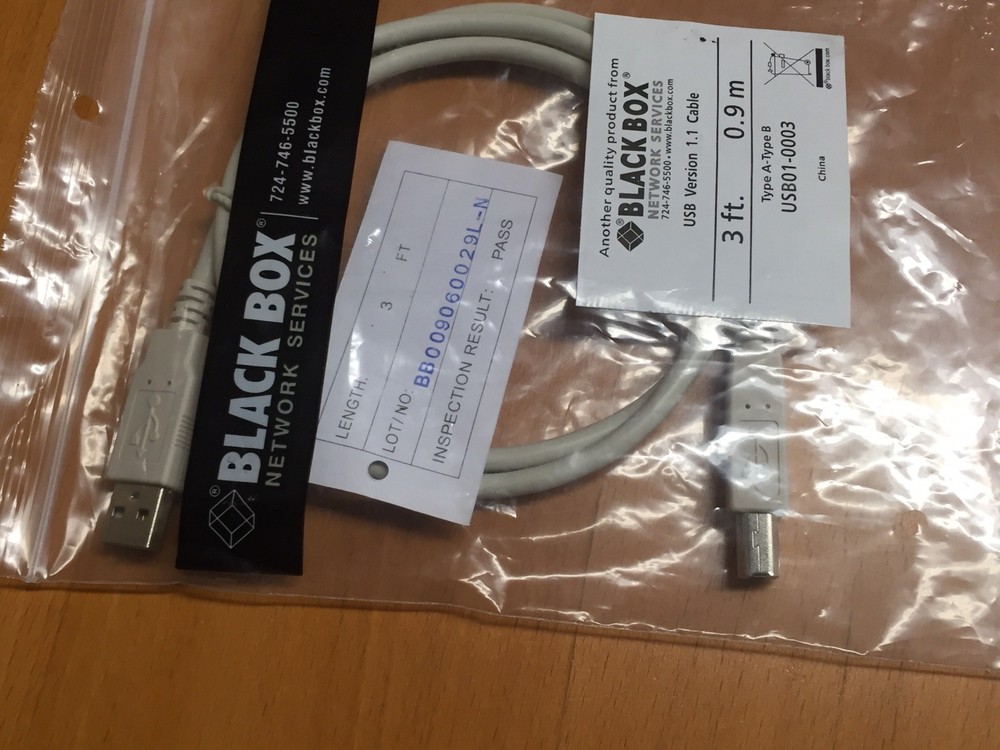 Black Box USB01-0003 USB 1.1 3ft. Type A - Type B