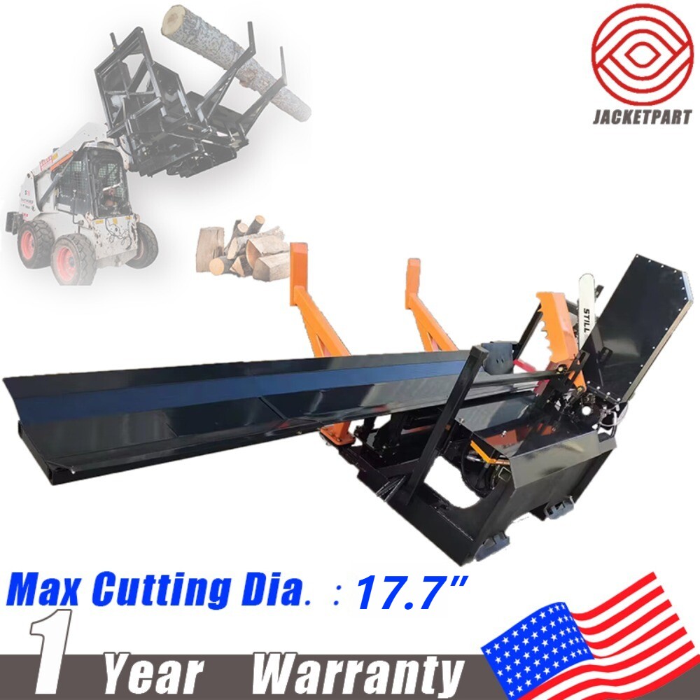 30t Wood Processor Log Splitter Skid Steer Attachment Firewood Processor