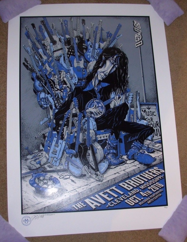 AVETT BROTHERS concert VARIANT tour poster 10-4-16 CLEVELAND 2016 digmychili A