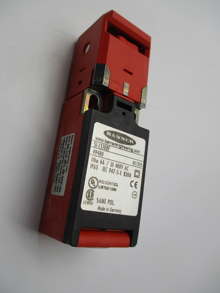 BANNER SI-LS100F RED SAFETY SWITCH INTERLOCK NSNP