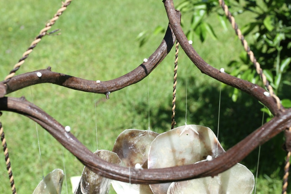 WINDCHIME,Large Seashell Windchime,beach decor,seashells,Beach Decor, gift G-37
