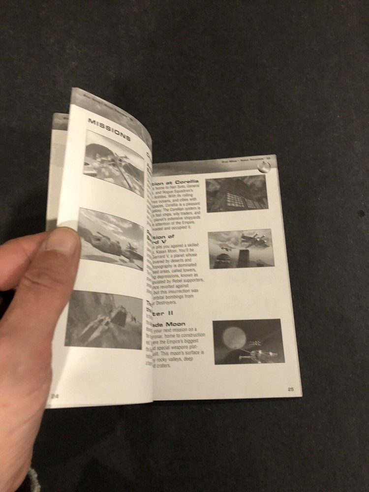 star wars rogue squadron 3d pc Manual only