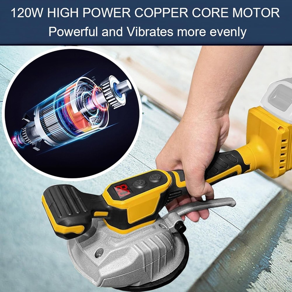 Tile Vibration Tool for Dewalt 20V Battery, Handheld Tile Tools Max 25000R/Min,