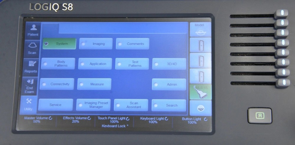 GE Logiq S8 System 2014 w/GE ML6-15-D Wideband Matrix Linear Array