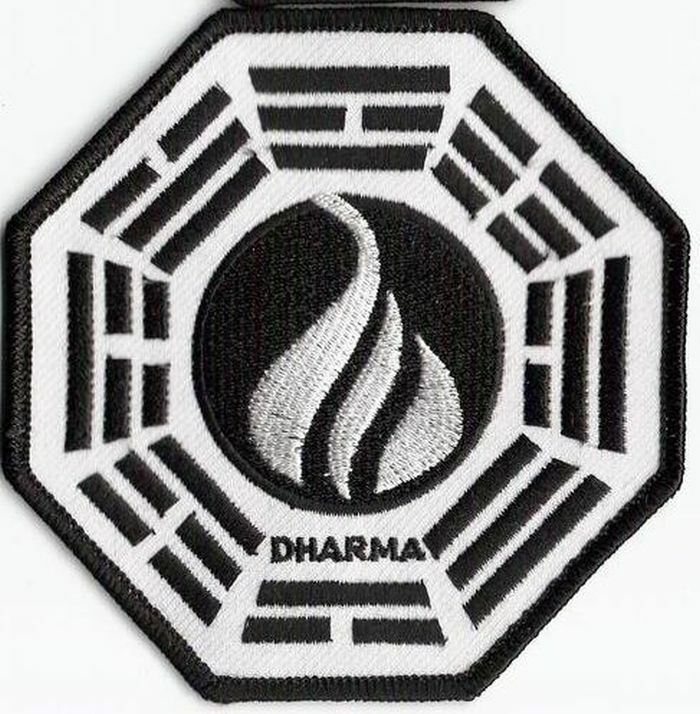 LOST TV SHOW  PATCH - FLAME LOGO - LST08