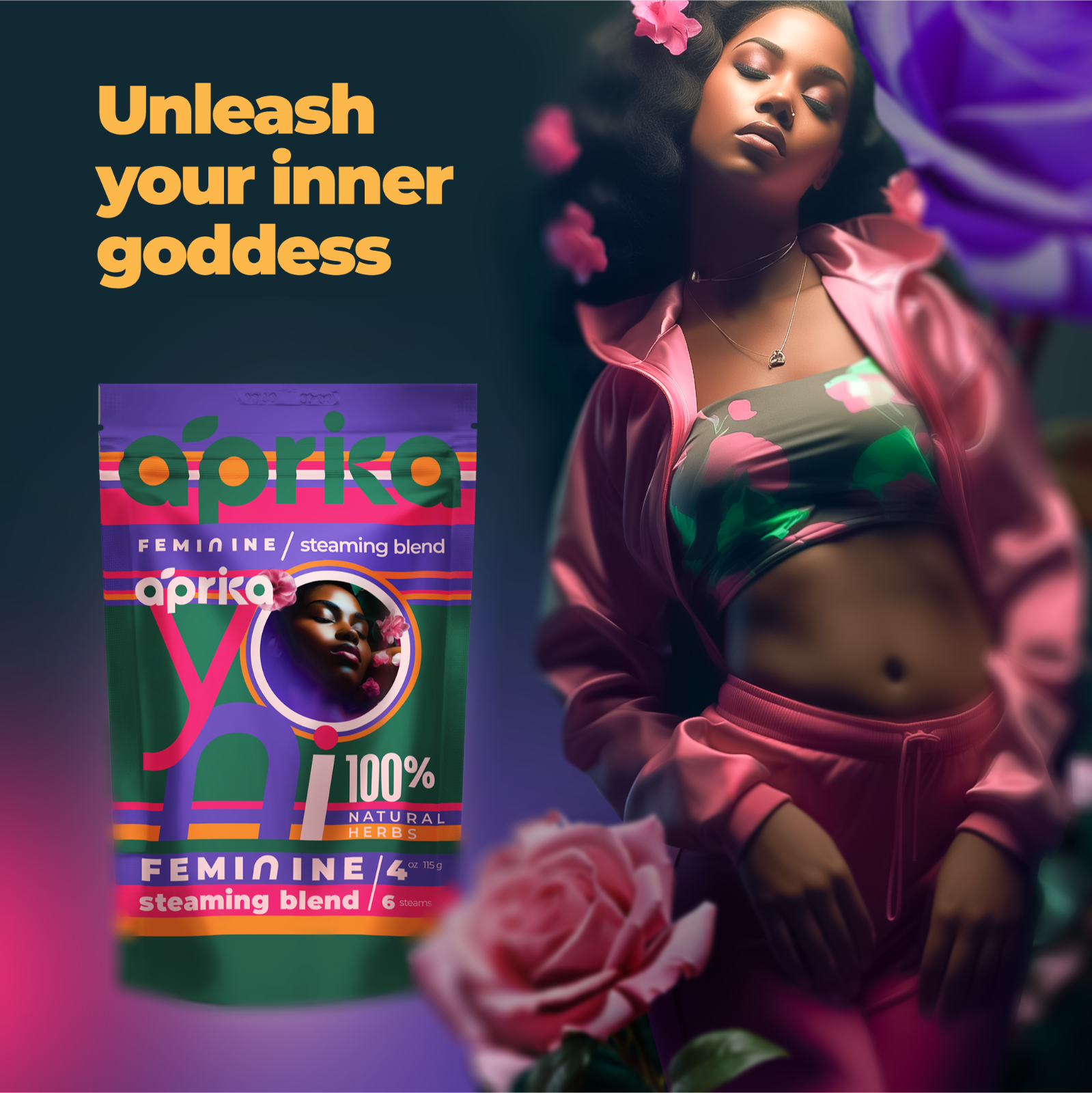 Yoni Steaming Herbs - Herbal Natural Vaginal Cleansing Herbs, 6 steams, USA