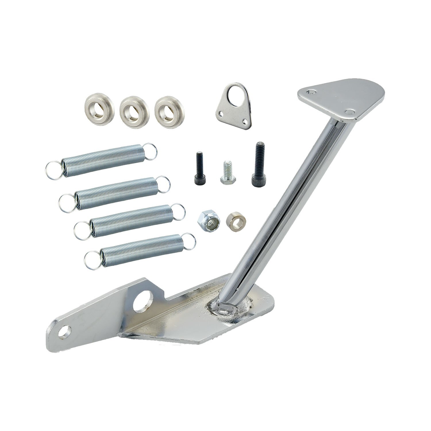 Chrome Carburetor Throttle Dual Return Springs Holley 2300 / 4150 / 4160 4 Brl