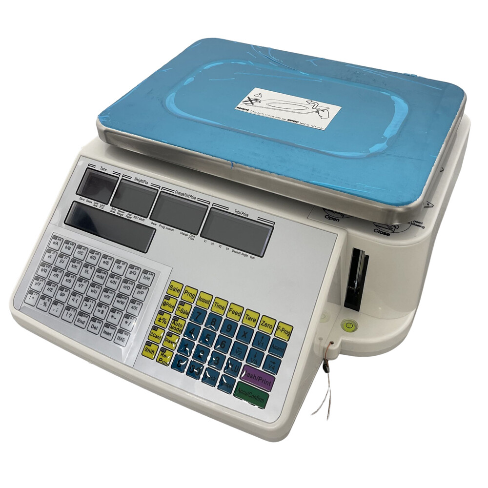 66lbs Print Electronic Scale Digital Price Computing Scale Thermal Printer 110V.