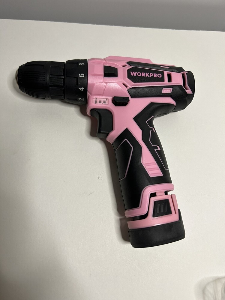 WORKPRO 12V CORDLESS DRILL/DRIVER W004576A PINK (New Open Box)