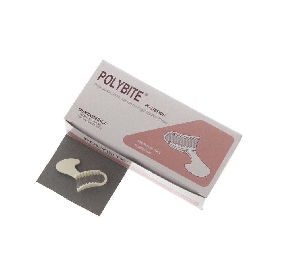 200pcs DentAmerica Polybite Disposable Impression Bite Trays–Posterior