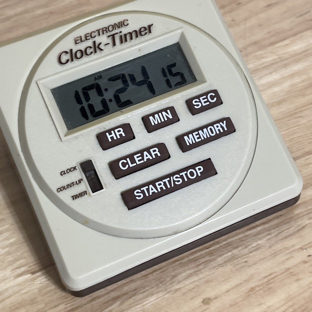 Vintage Learning Resources Model 870a Electronic Kitchen Time Keeper Tested READ