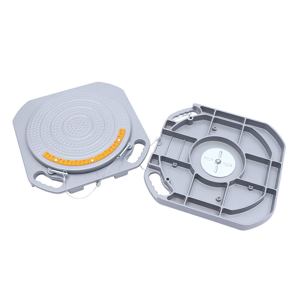 2x Wheel Alignment Turntable Plates Kit with Locking Pins & Angle Meter