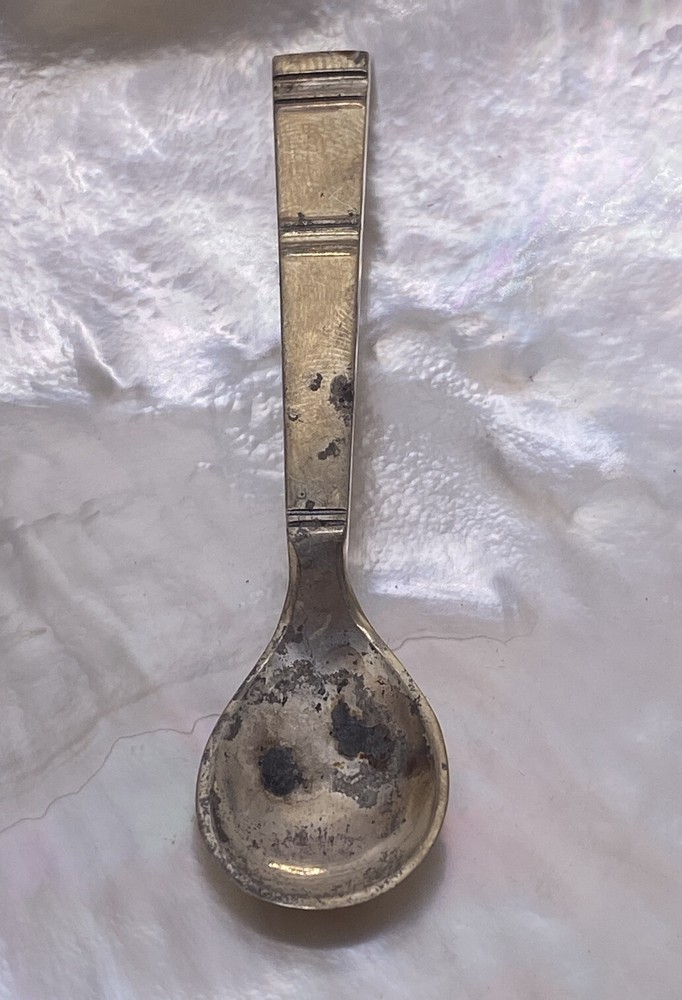 VINTAGE DENMARK STERLING SILVER SALT SPOON