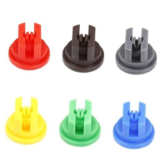 Spray Nozzle Tip Assorted Set, Flat Fan Spray Tip 110 Degree 6Pcs Multicolored