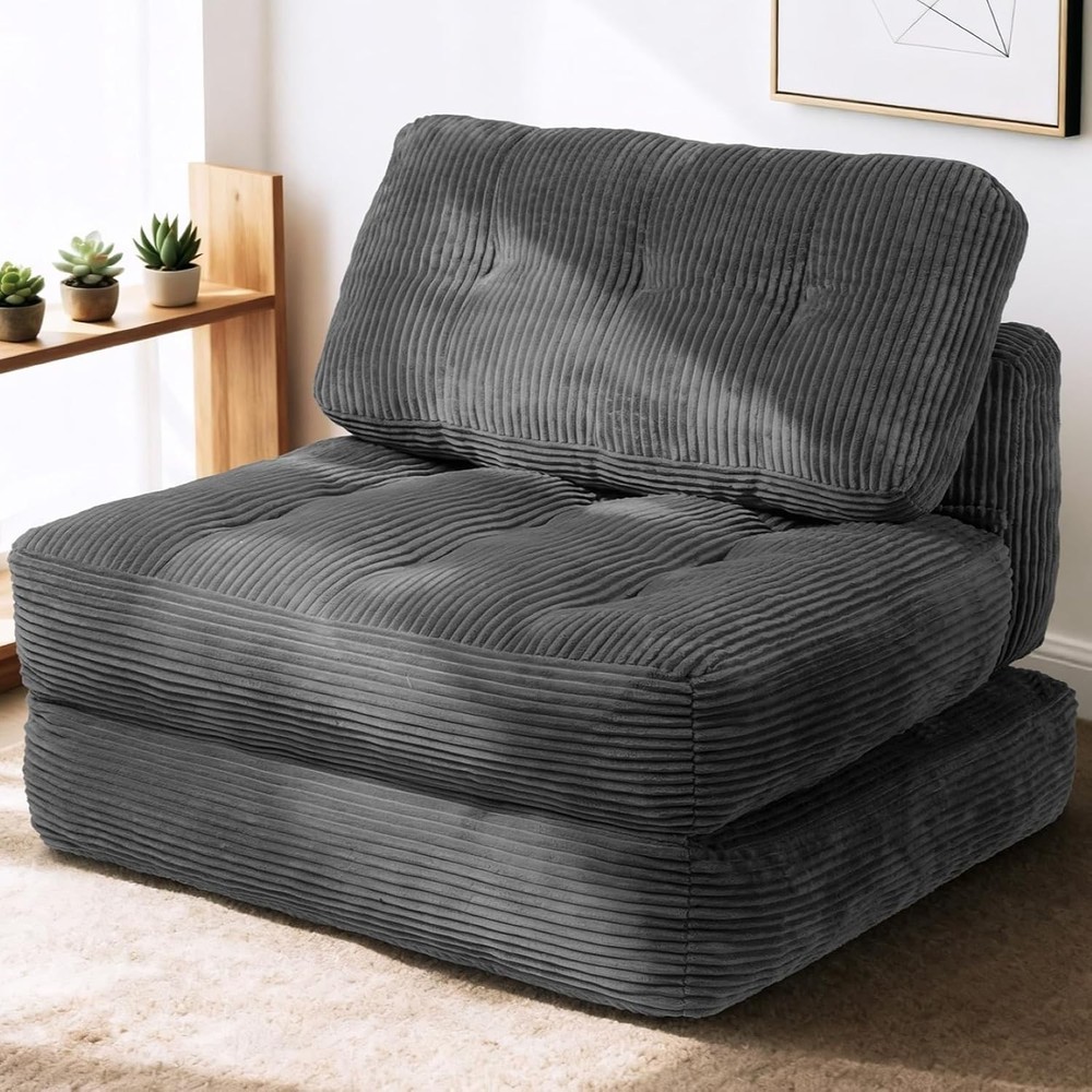 Folding Sofa Bed Convertible Sleeper Sofa Bed W/ Pilow & Back Support 3 in 1