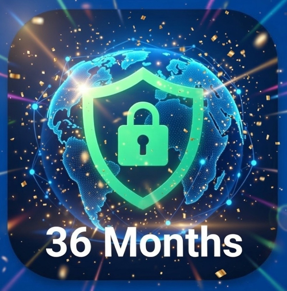 36 Month VPN - 12 Locations - 10 Devices - Android / Windows