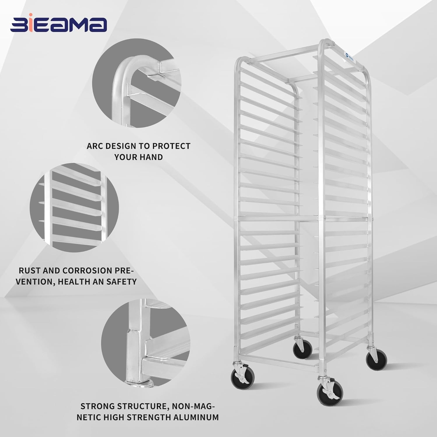 Commercial Kitchen 20 Sheet Bun Pan Bakery Rack