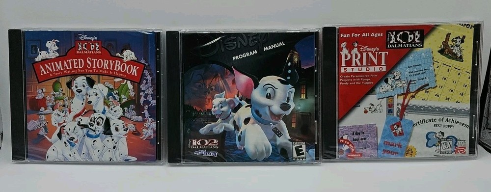 Disney 101 Dalmations Software CD ROM Bundle