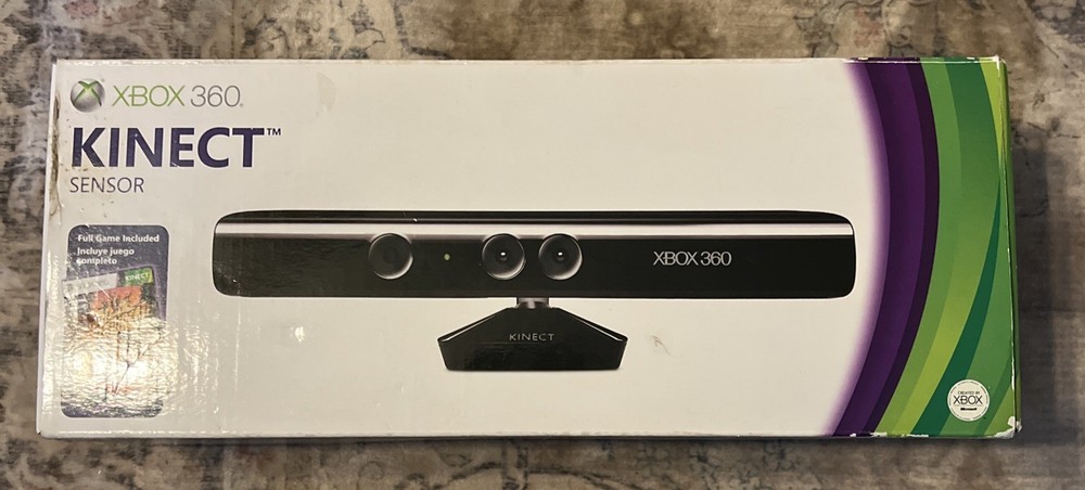 Xbox 360 Kinect Sensor Camera Bundle with Kinect Adventures Brand New Open Box