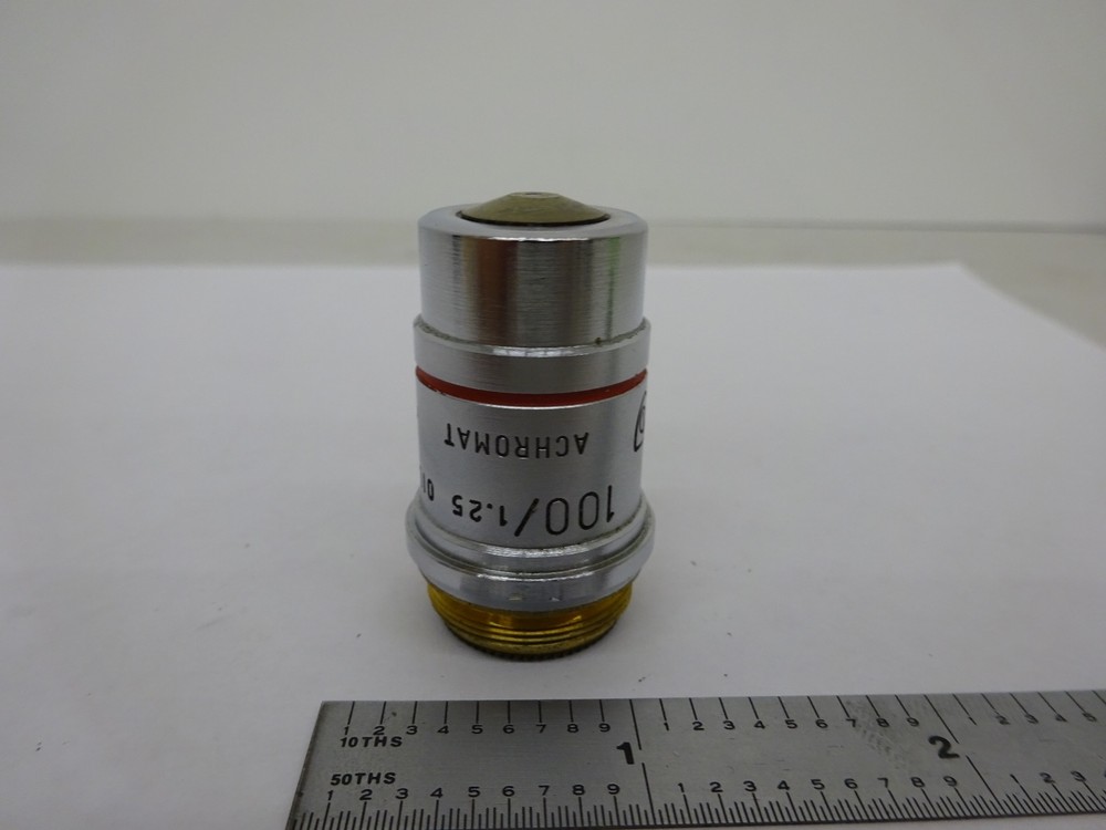 MICROSCOPE SPENCER AO OBJECTIVE ACHROMAT 100X AMERICAN OPTICS AS IS BIN47-E-06