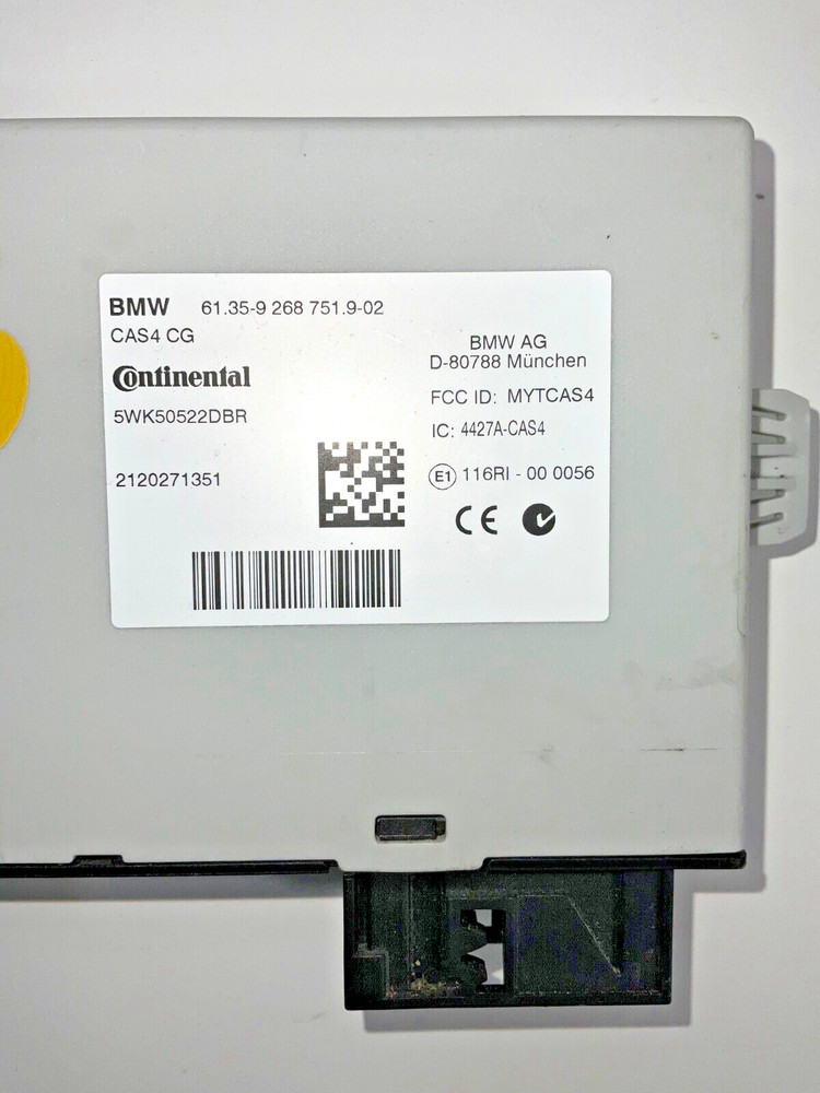 2012 BMW 550i Central Locking Module w/ Key Keyless Entry 9268751 OEM