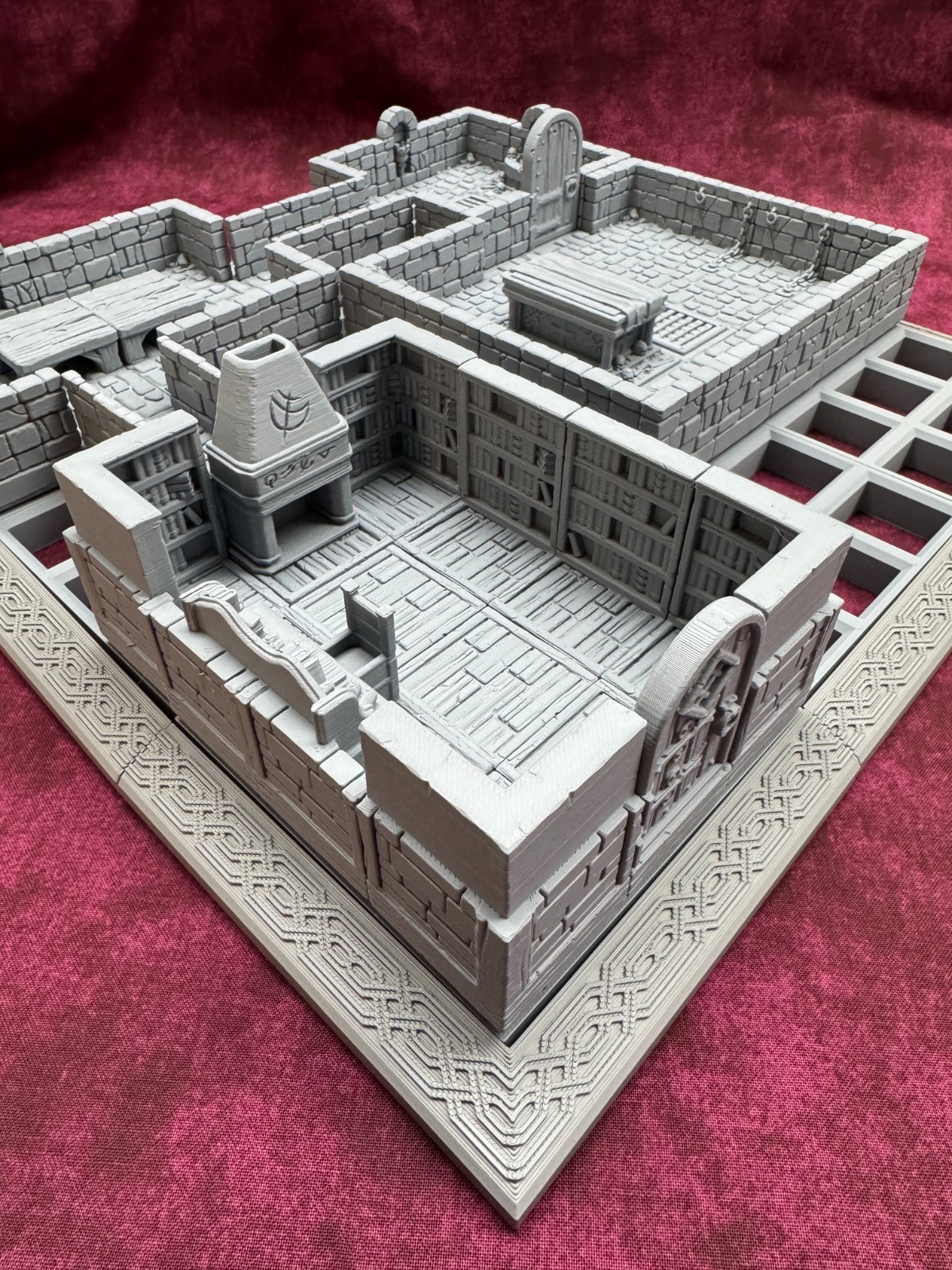 3D Printed Dungeon Terrain Modular RPG D&D Pathfinder 28mm Ashen Sanctum