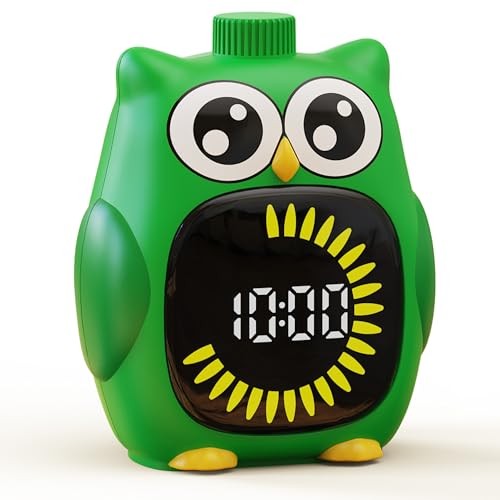 Visual Timer for Kids, 99 Minute Cute Owl Digital Countdown Timer for Green