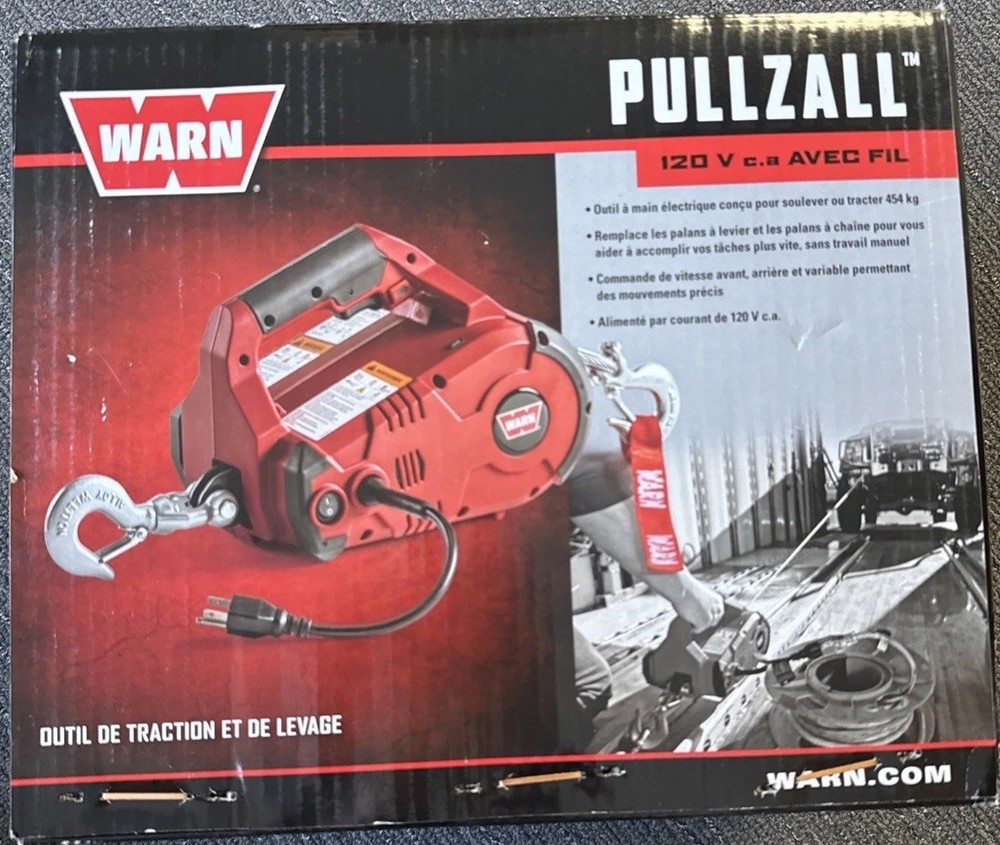 Warn 885000 PullzAll Hand Held Corded Electric Winch Pulling & Lifting Tool