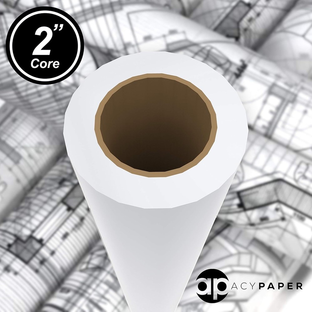 Plotter Paper Rolls 24x150 20 lb CAD Inkjet Large Format 4 Rolls
