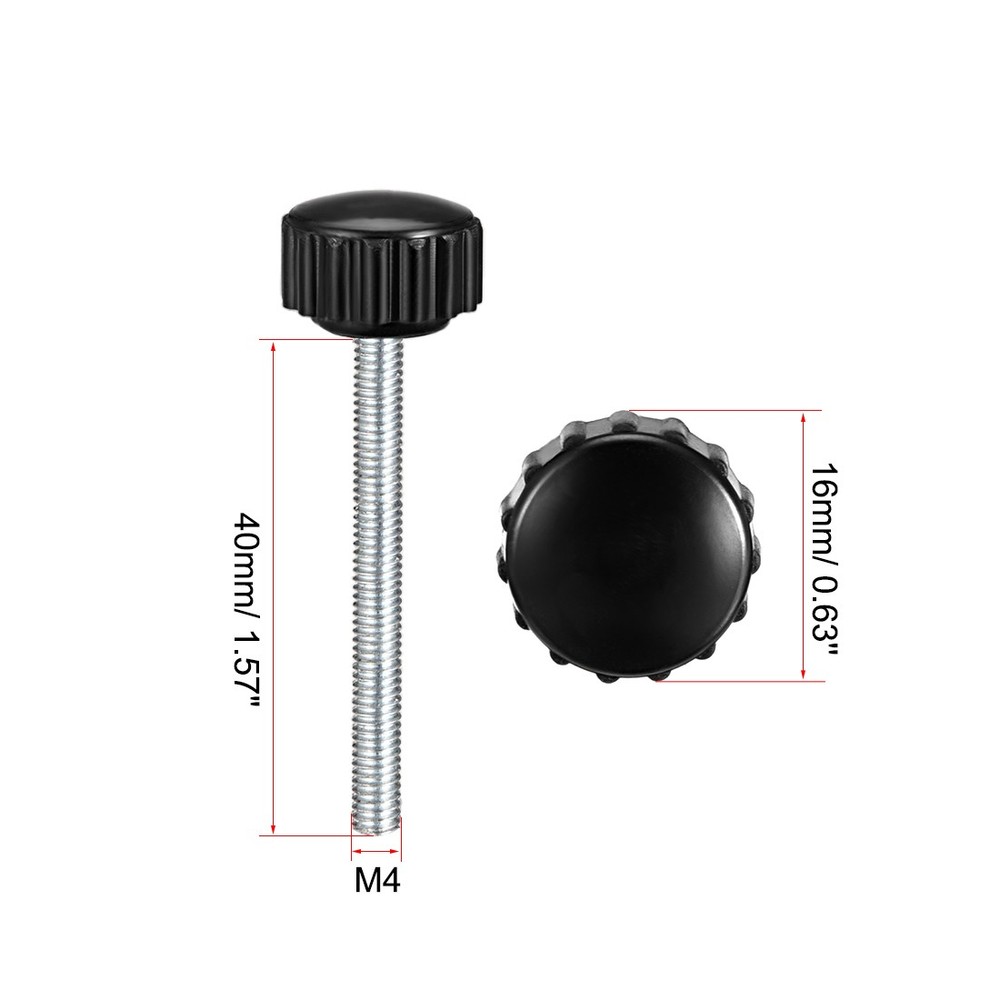 M4x40mm male thread knurled locking knobs 10 pcs