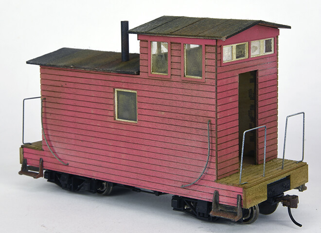 On30 Caboose Conversion kit, fits Backmann On30 18ft Flat car