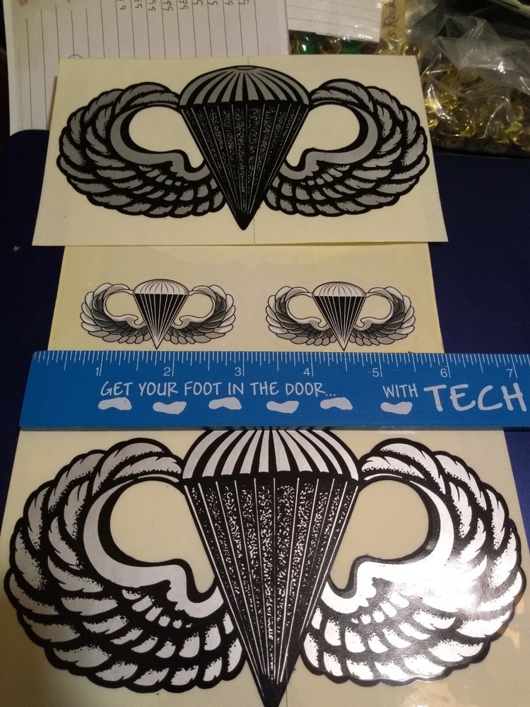 Window Decals- Parachute Badge (22-1599)