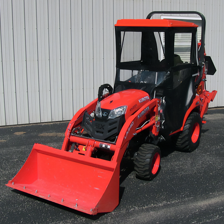 Hardtop Tractor Cab for Kubota BX23S Tractor