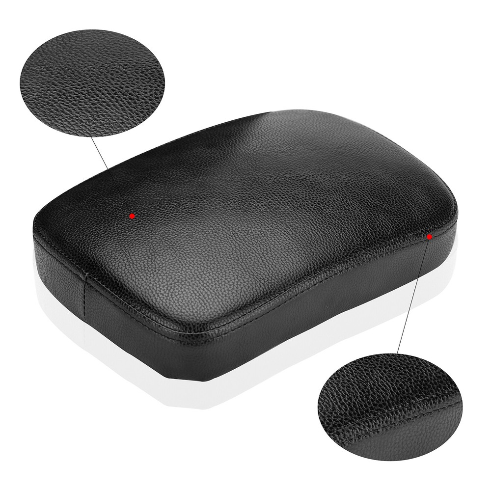 Motorcycle Rectangular Pillion Passenger Pad Seat 8 Suction Cup Pad For Harley