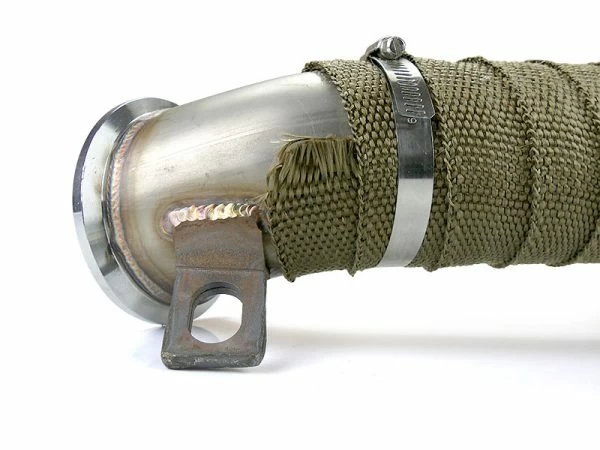 DD 3" Turbo Pipe W Heat Wrap For 2004.5-2010 Chevy GMC 6.6L LLY LBZ LMM Duramax