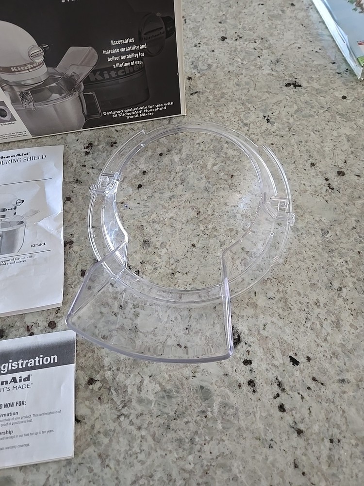 KitchenAid POURING SHIELD KPS2CL Stand Mixer Accessory in Box