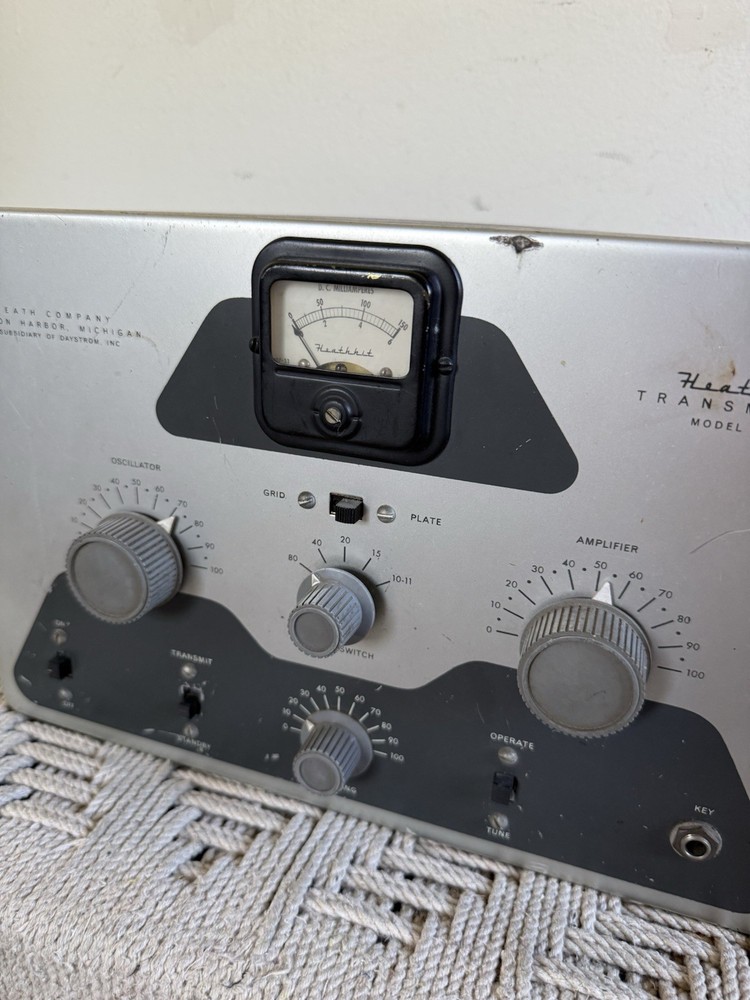🍊Vintage 1950s Heathkit CW Ham Radio Transmitter | Model DX-20 WORKS!